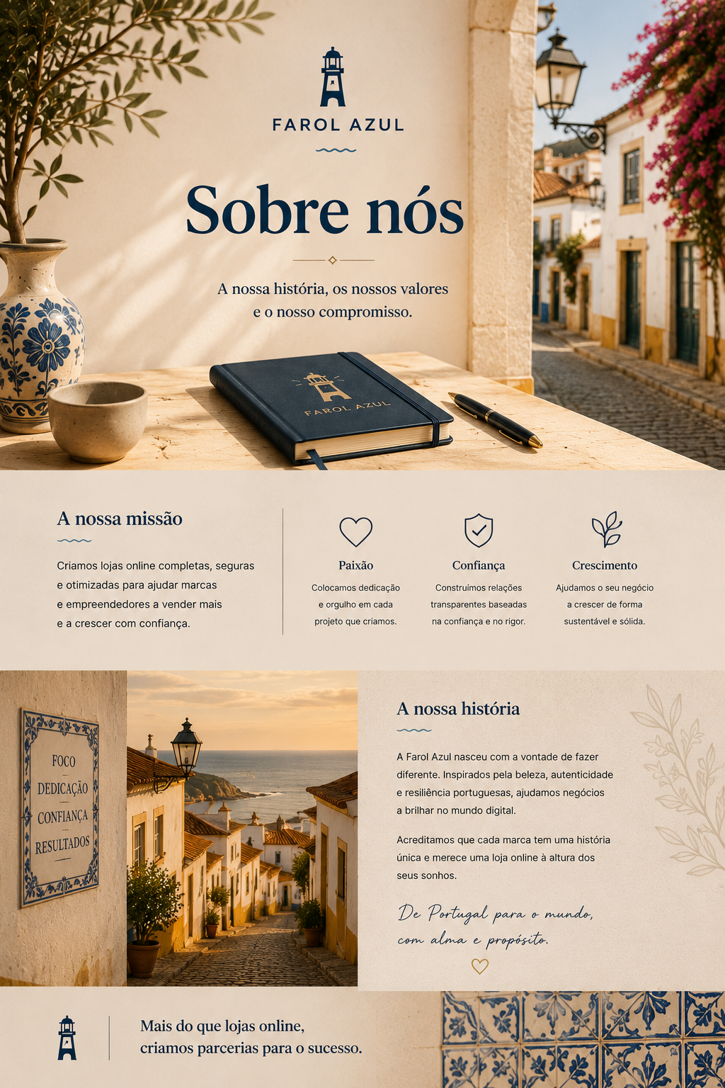 Farol Azul Design de Websites & SEO em Portugal Sobre Nos
